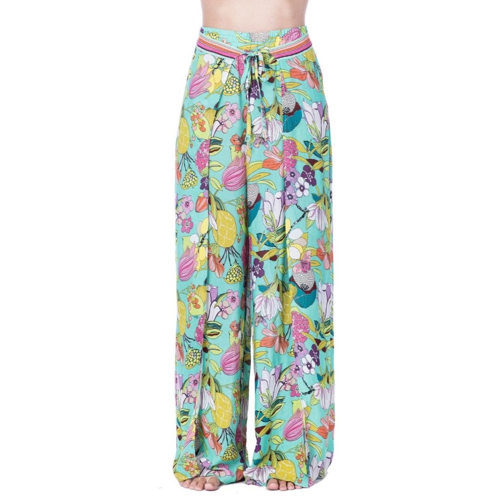 Trina Turks Wide Leg Split Leg Pants